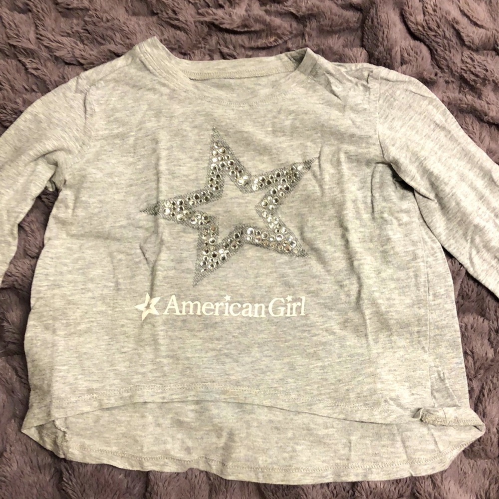American Girl Grey Girl’s Ling Sleeve Tee